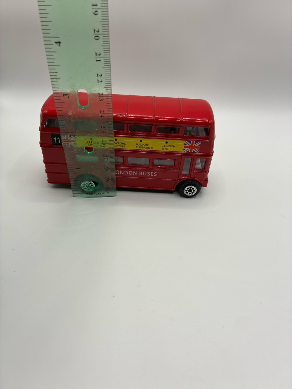 Classic Red Double-Decker Toy Bus - Kids Vehicles Playset
